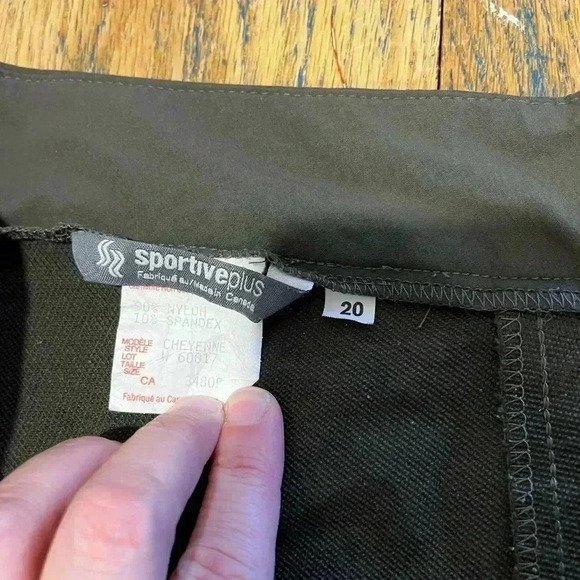 SPORTIVE PLUS khaki hiking pants model Cheyenne size 20 - Picture 2 of 7